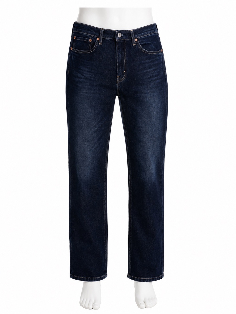 Levi’s Men’s Dark Blue Straight-Leg Jeans